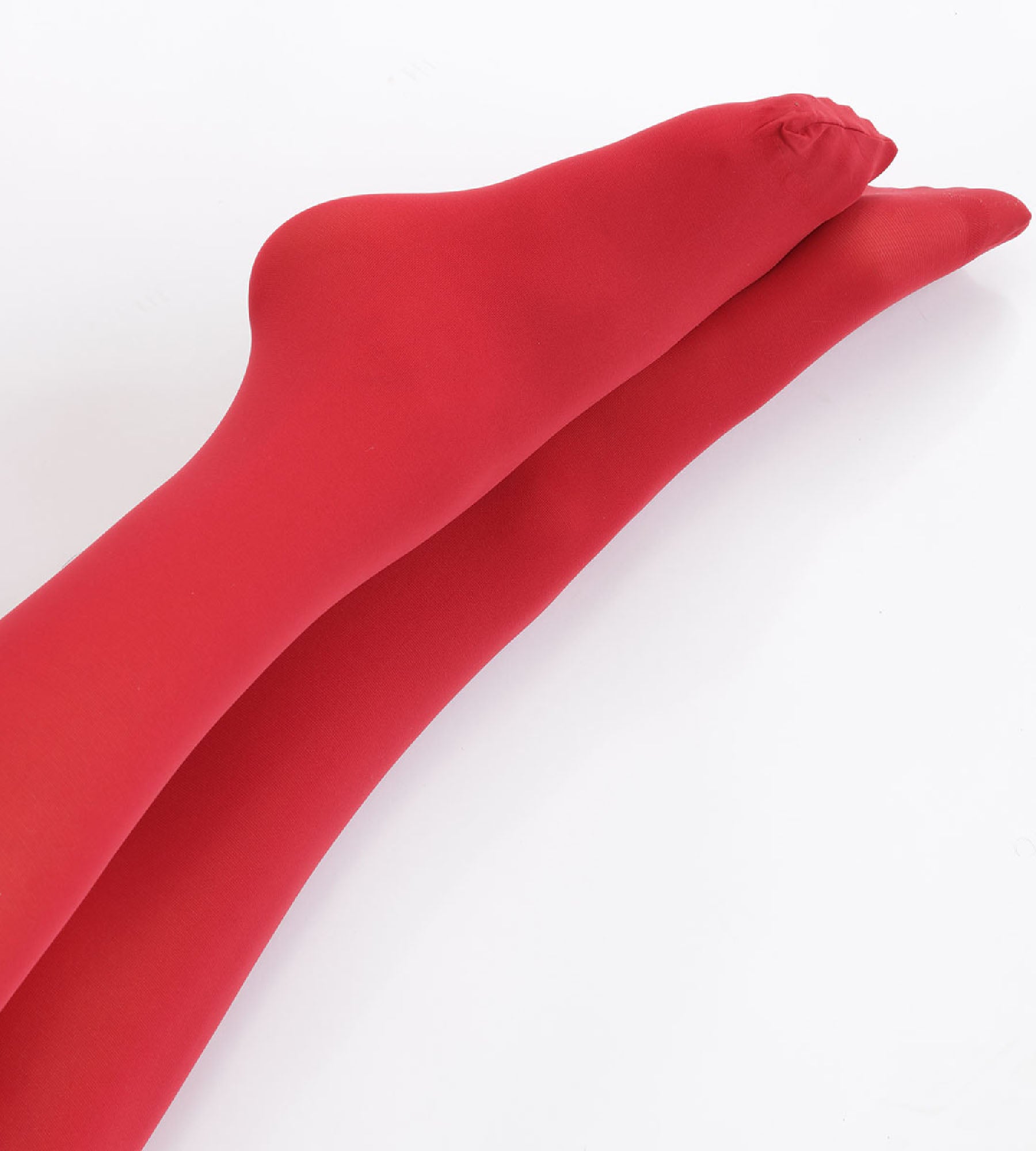 DIM Rote blickdichte Veloursstrumpfhose 50D - DIM Style
