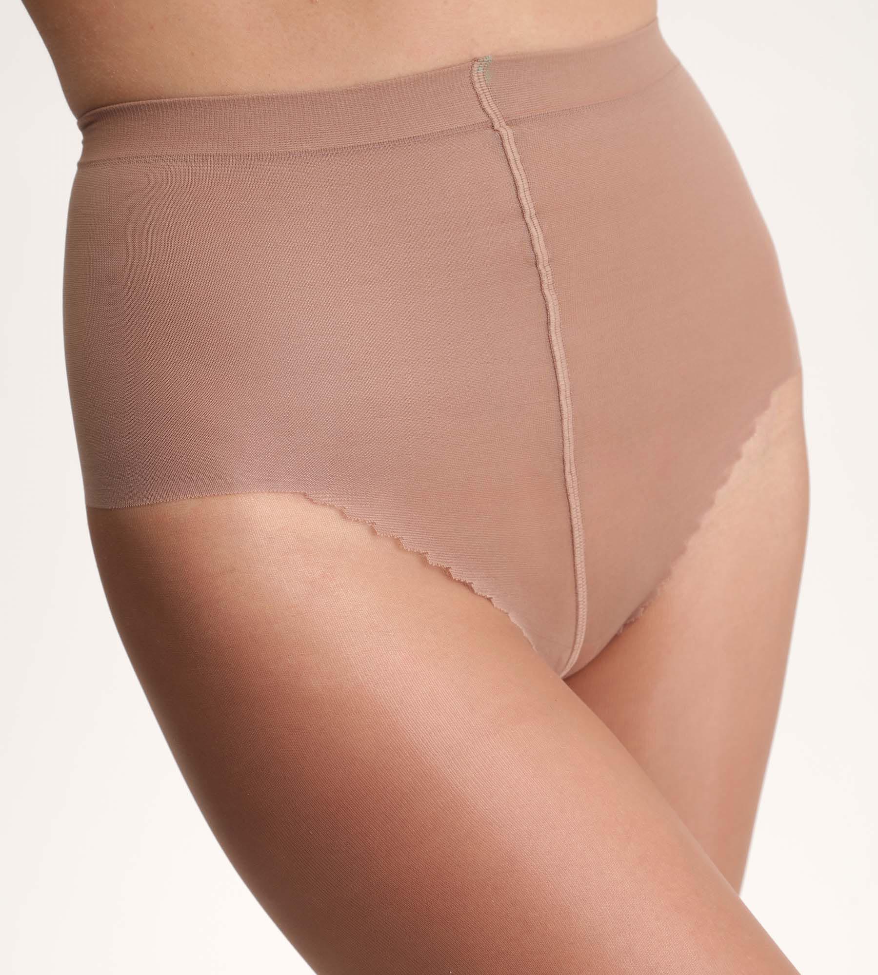 DIM Gazellenbraune Strumpfhose mit Bauch-weg-Effekt 15D - Sublim Ventre Plat