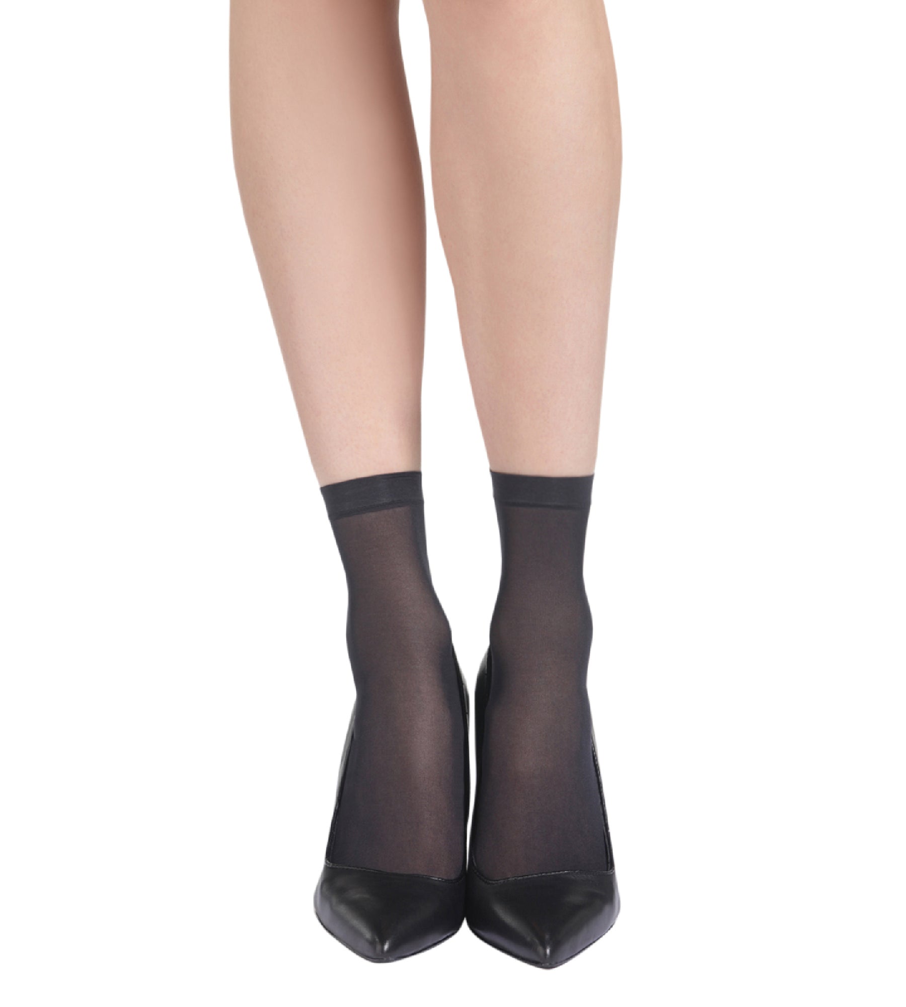 DIM 4er-Pack semi-transparente Socken 27D schwarz - EcoDIM