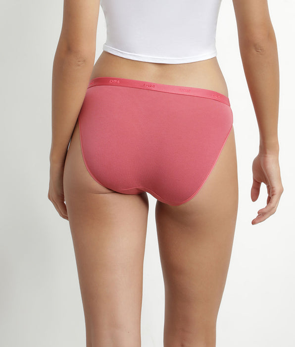 DIM 3er-Pack beige/rosa/graue Slips aus Stretch-Baumwolle – Les Pockets EcoDIM