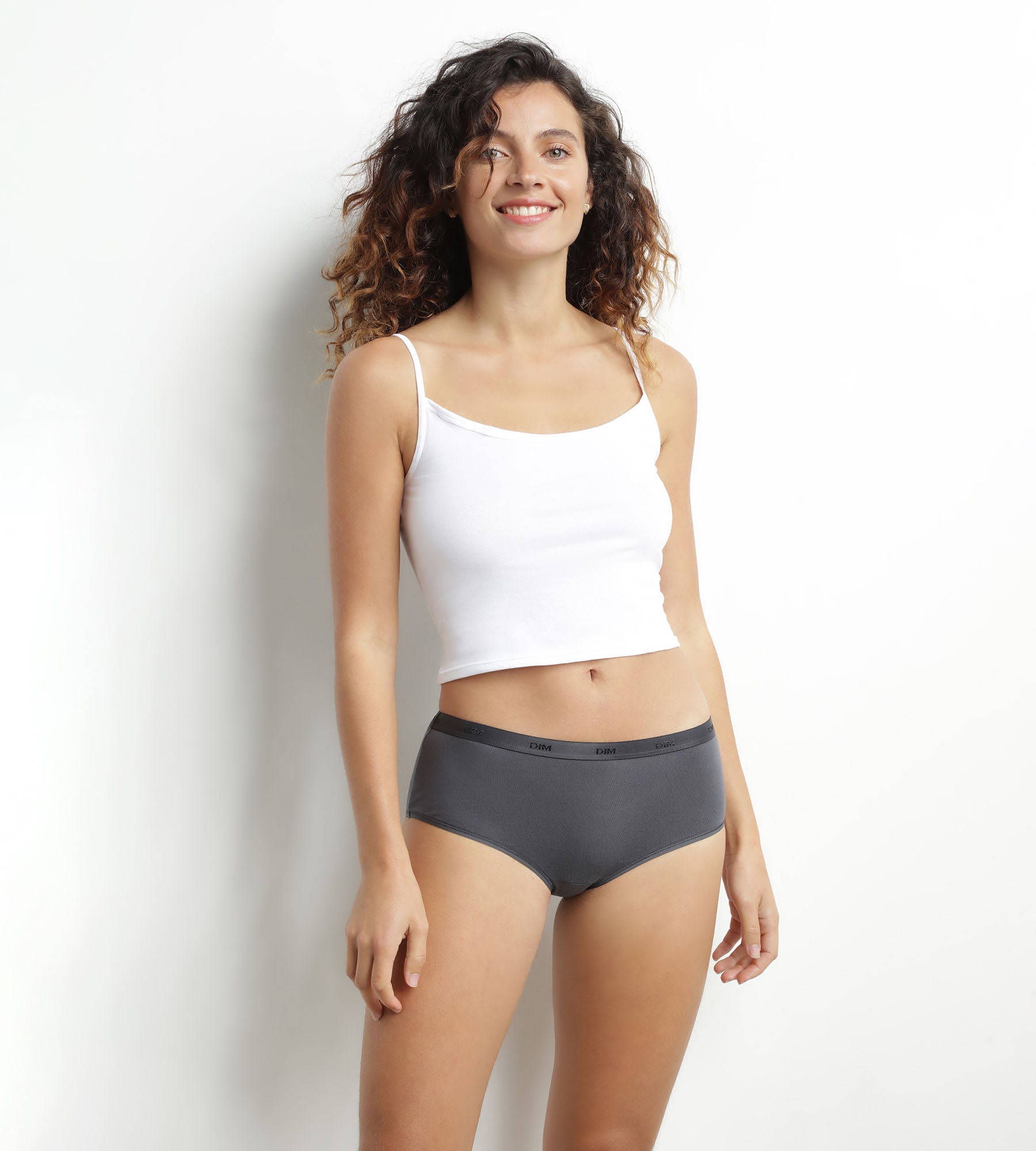 DIM 3er-Pack rote/carmine-blaue Boxershorts für Jungen aus Baumwolle mit Stretch – EcoDIM