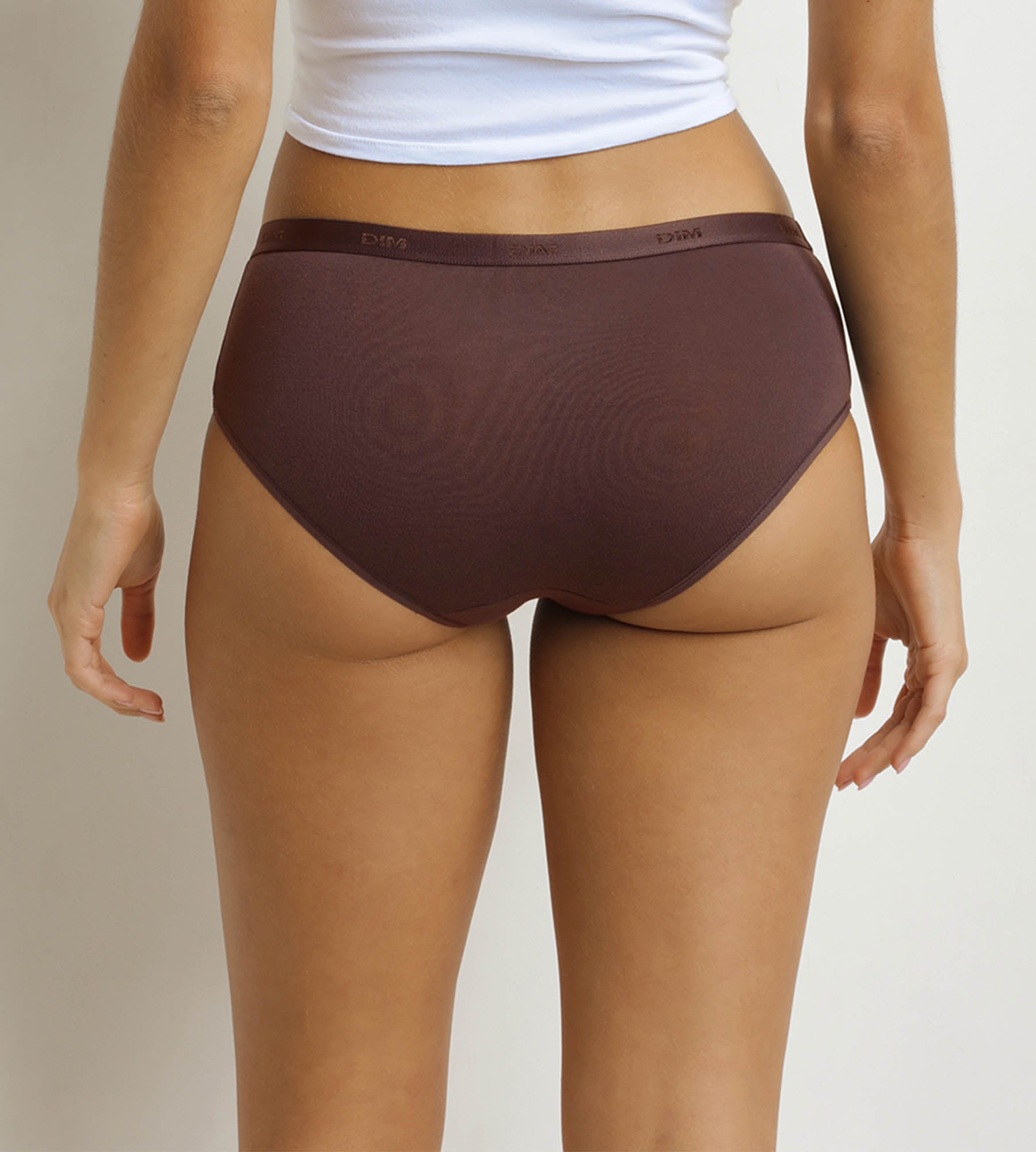 DIM 3er-Pack Damen-Boxershorts Cacao, Rot, Schwarz Les Pockets Ecodim