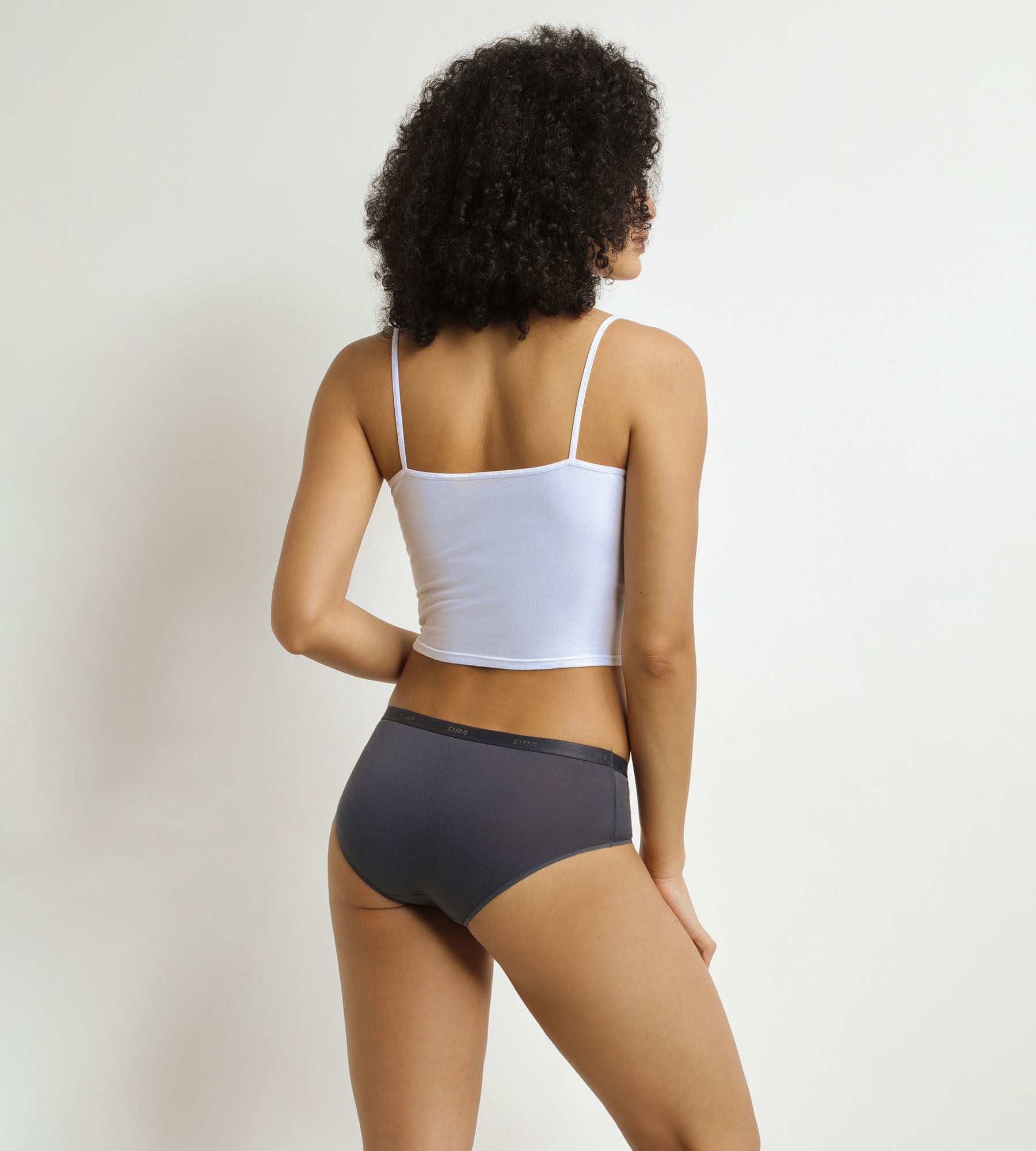 DIM Dreierpack Boxershorts für Frauen Blau, Violett, Grau Les Pockets Ecodim