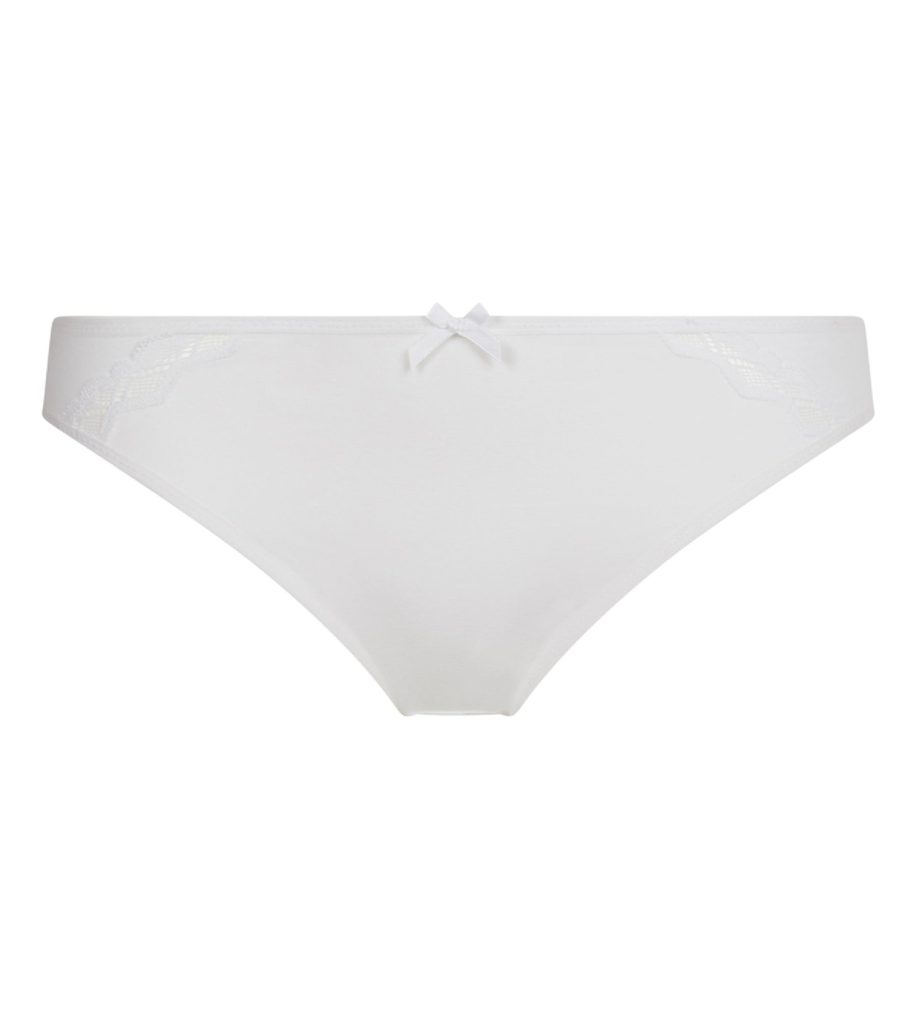 DIM Weißer Slip aus Baumwolle mit Spitze - EcoDIM