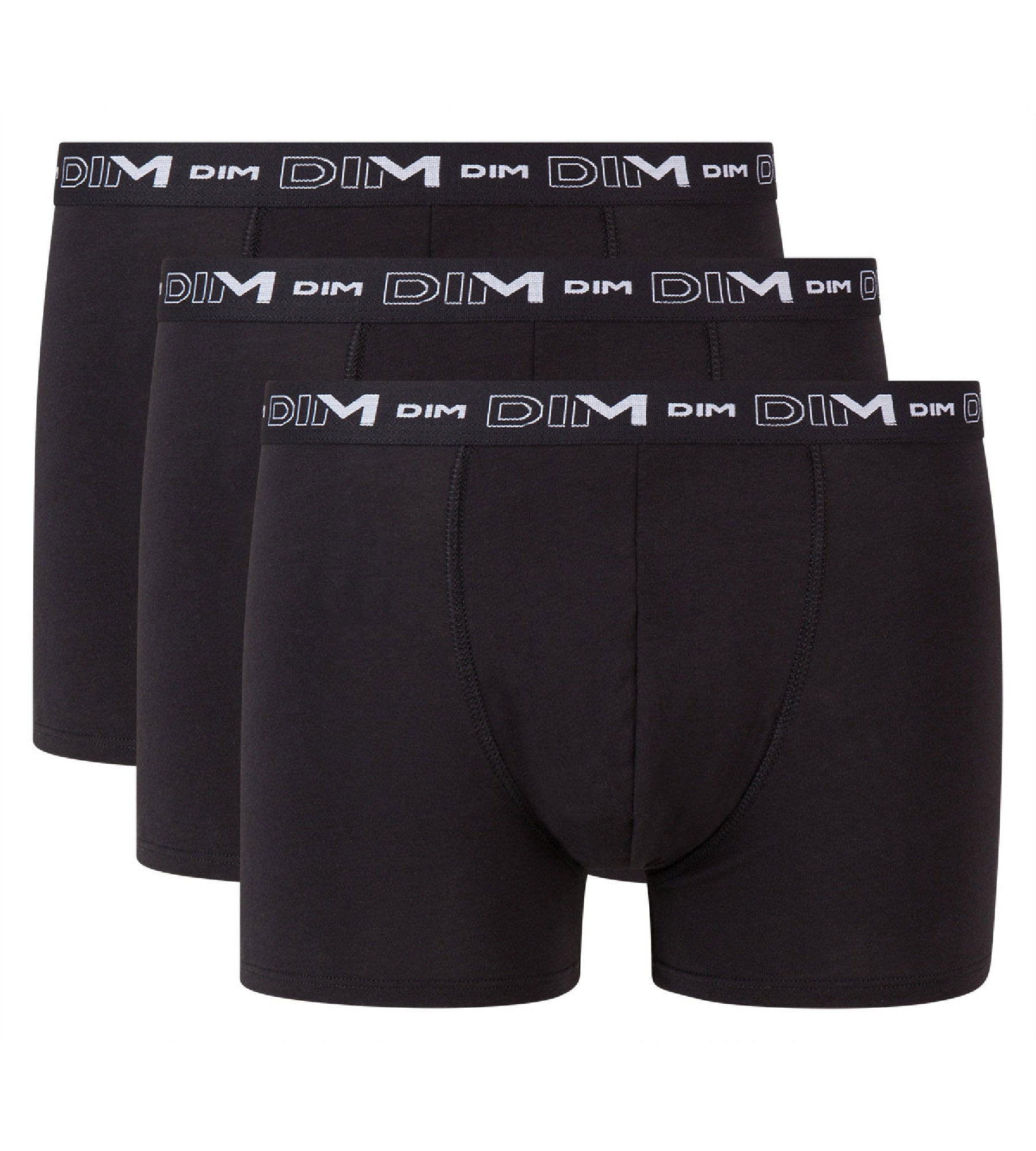 DIM 3er-Pack schwarze Boxershorts mit Logobund