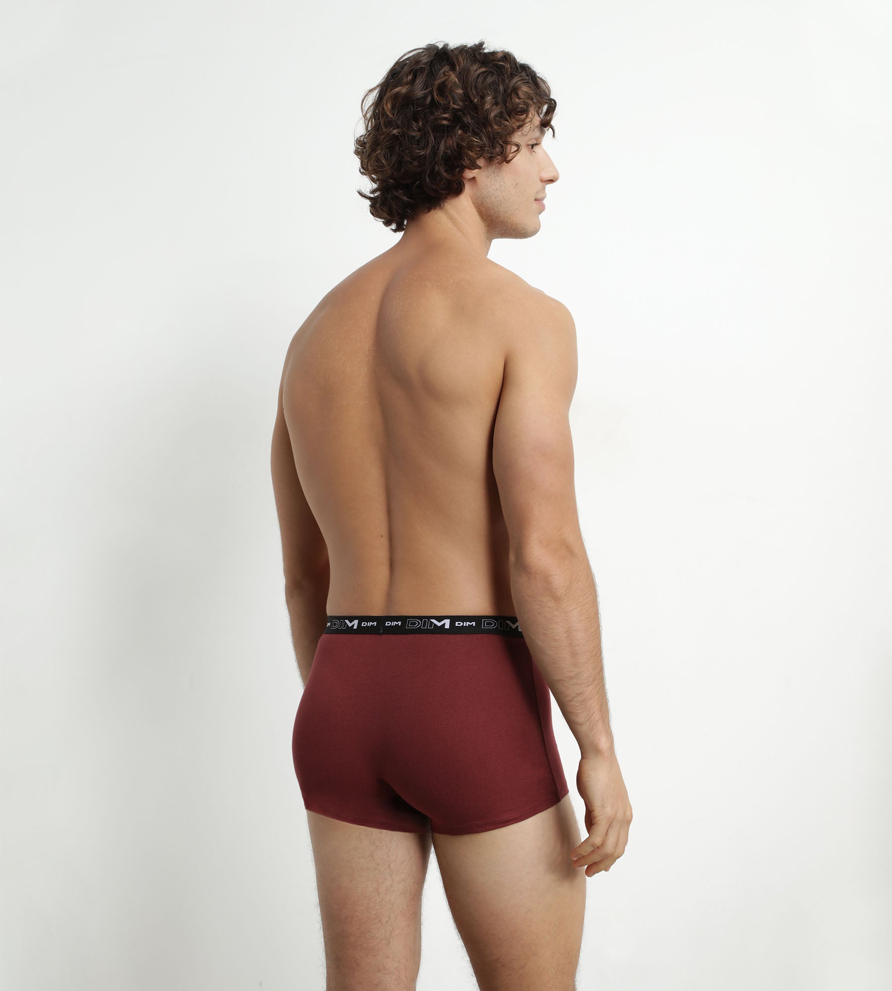 DIM 3er-Pack Herren-Boxershorts aus Stretch-Baumwolle Rot/Grün