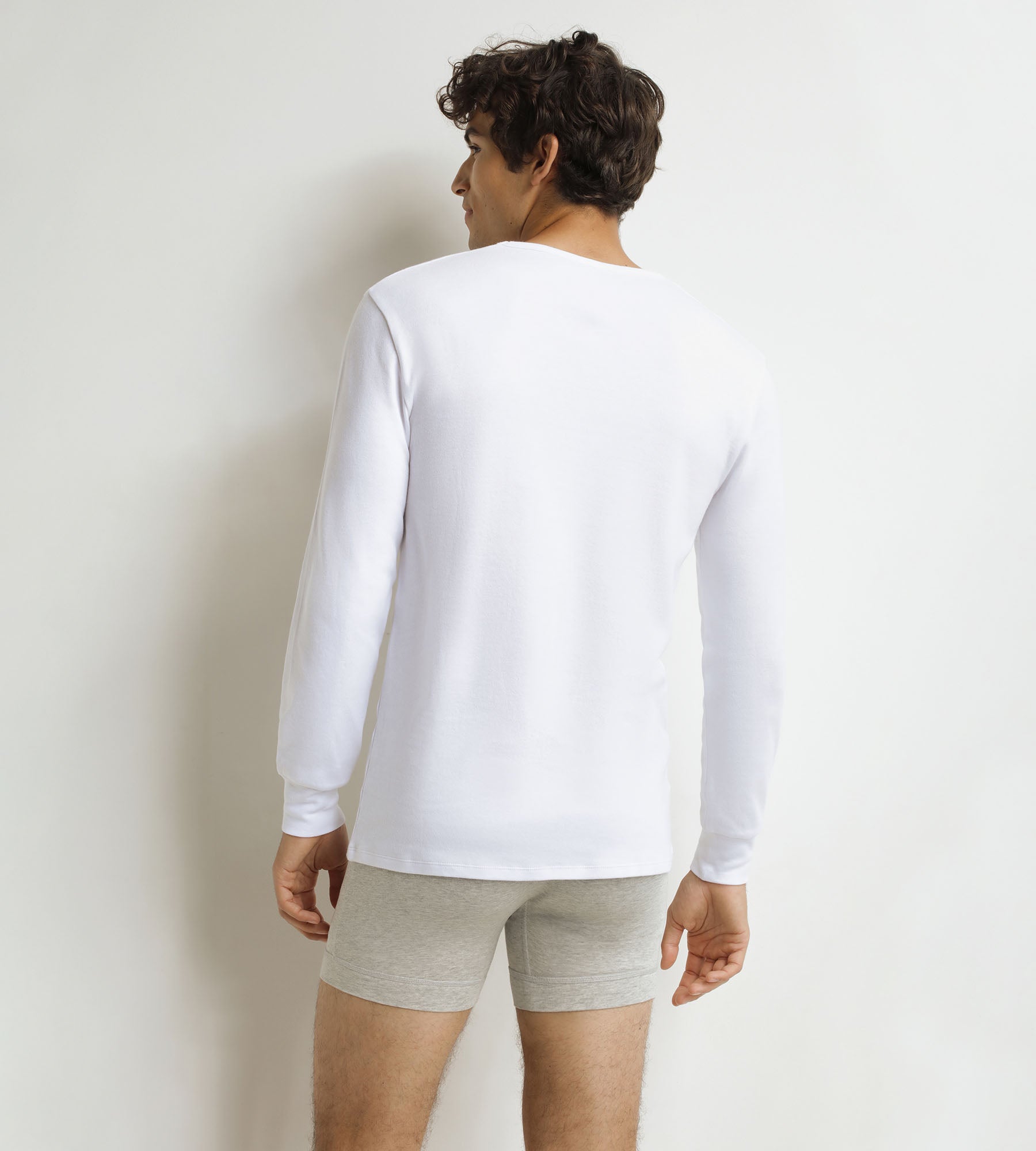 DIM Weißes Herren-T-Shirt aus Baumwolle Dim Thermal