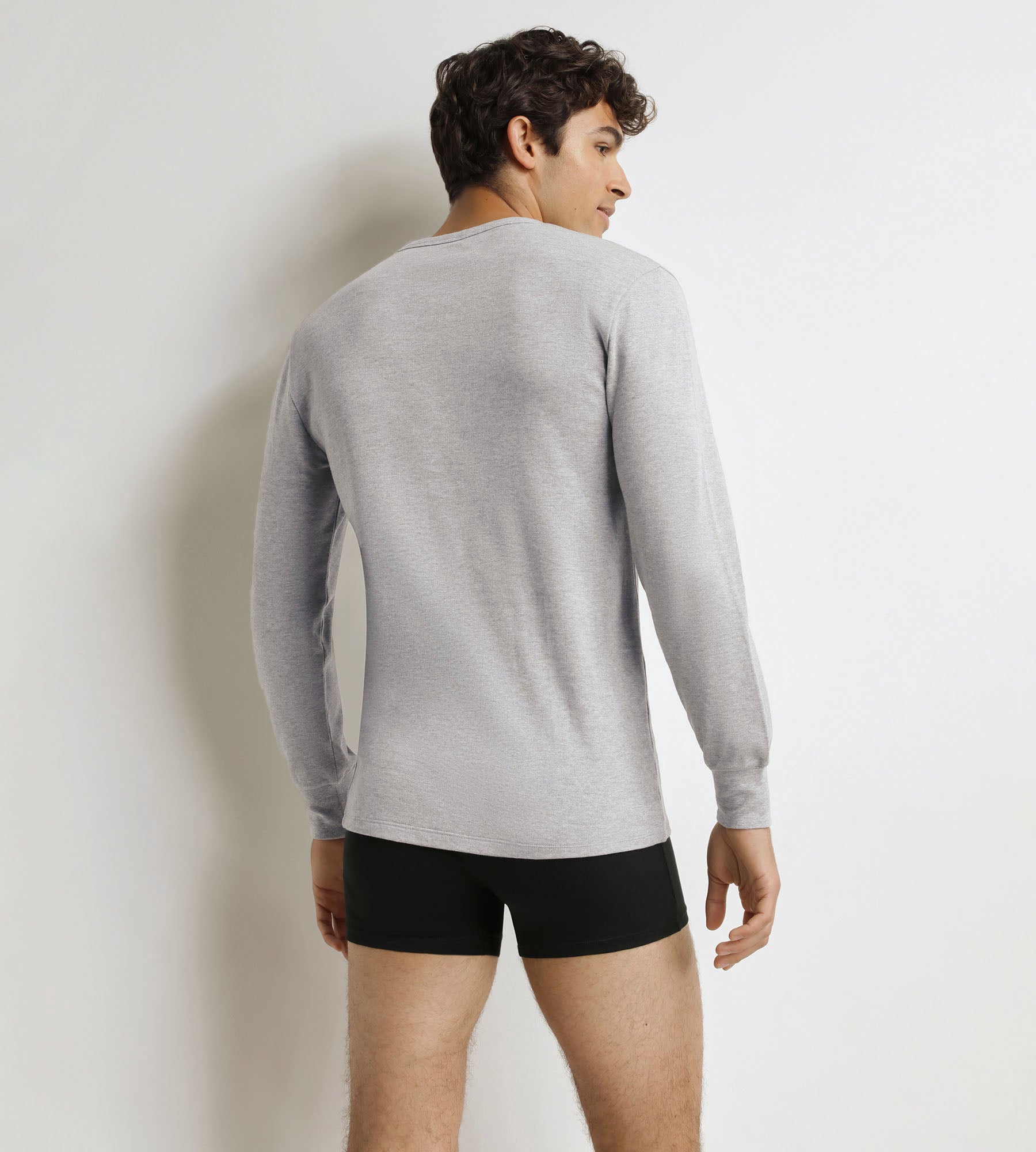 DIM T-Shirt für Männer aus Baumwolle grau meliert Dim Thermal