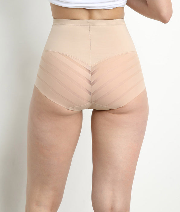 DIM Hautfarbener Damen-Slip Bauch-weg mit hohem Bund – DIM Silhouette Elegance