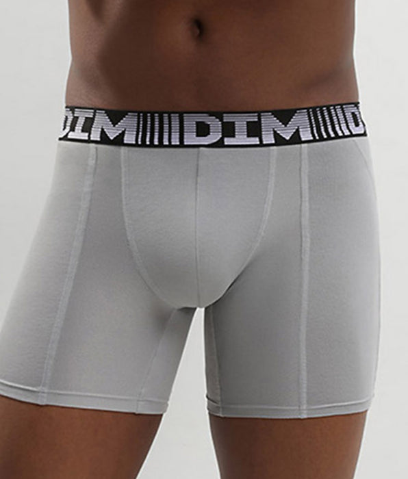 DIM 2er-Pack längere Anti-Transpirant-Boxershorts schwarz/hellgrau - 3D Flex Air