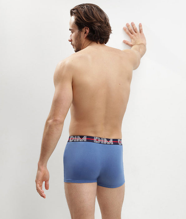 DIM 3er-Pack Boxer aus Stretch-Baumwolle rot/kobaltblau/nachtblau – DIM Powerful