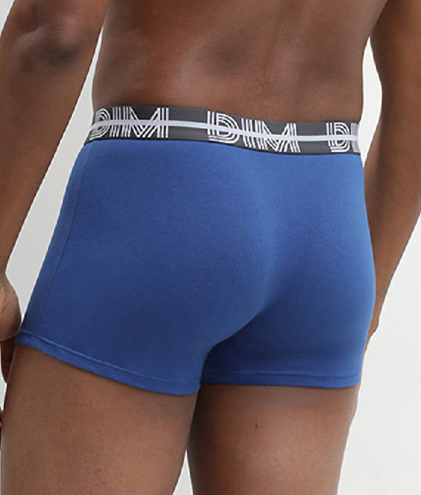 DIM 3er-Pack Boxer aus Stretch-Baumwolle schwarz/blaugrün/blau - DIM Powerful
