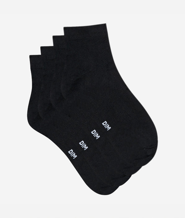 DIM 2er-Pack Damensocken aus Mikrofaser schwarz - DIM Skin