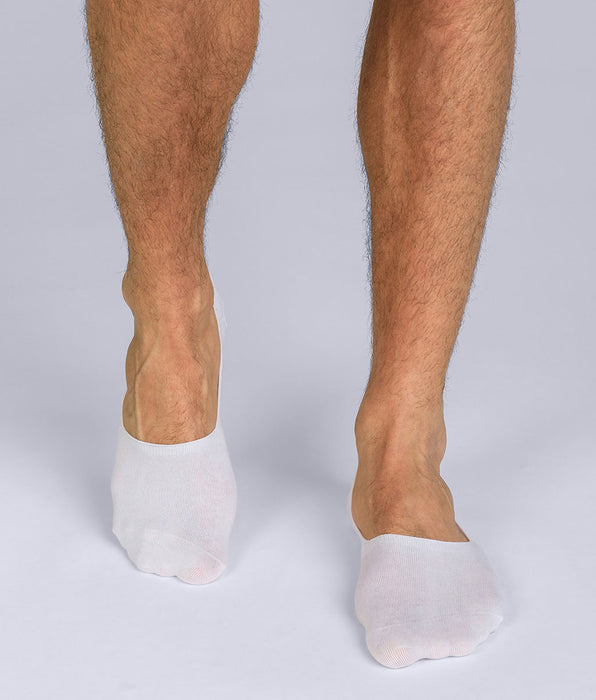 DIM 2er-Pack weiße Herren-Füßlinge aus Baumwolle - Basic Cotton