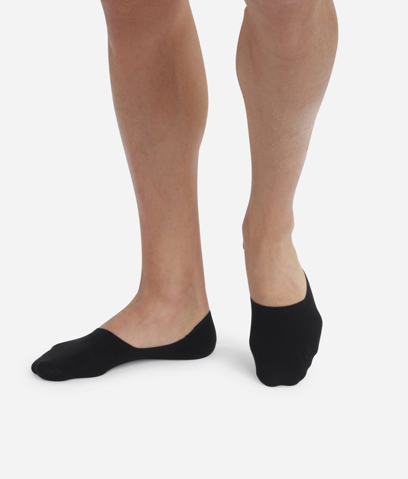 DIM 2er-Pack schwarze Herren-Füßlinge aus Baumwolle - Basic Cotton