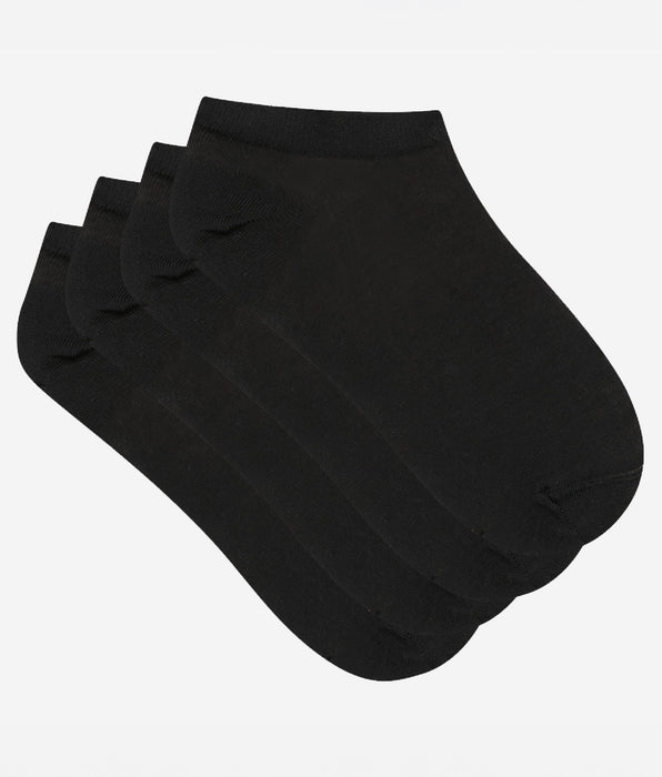 DIM 2er-Pack leichte Damen-Sneakersocken in Schwarz - Light Cotton