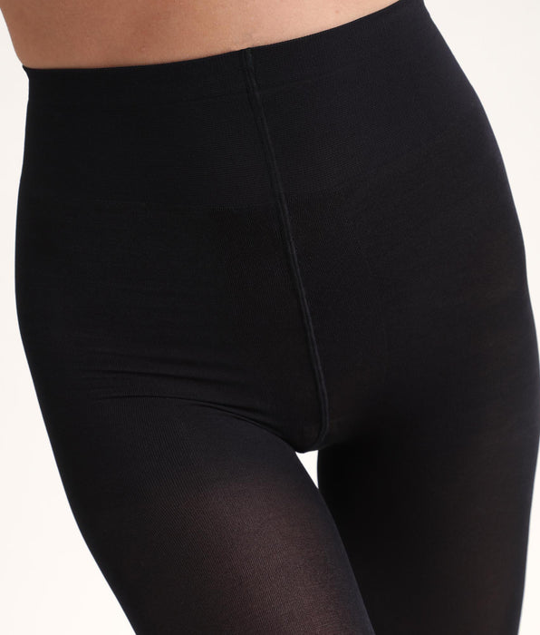 DIM Schwarze blickdichte Strumpfhose mit Shaping-Effekt 70D - Diam’s Jambes Fuselées