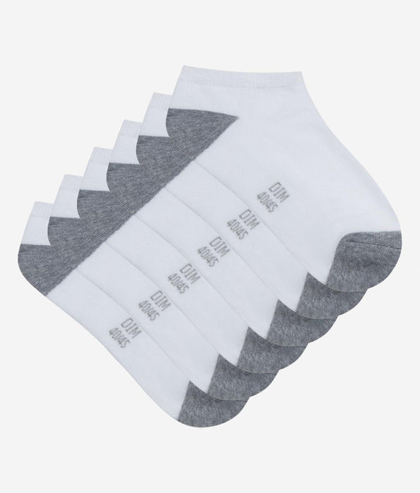 DIM 3er-Pack weiß/graue Herren-Sneakersocken - EcoDIM