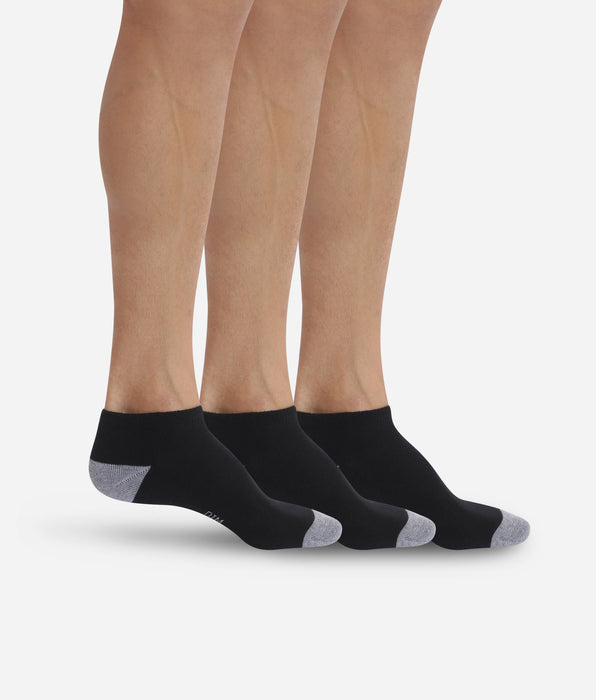 DIM 3er-Pack schwarz/graue Herren-Sneakersocken - EcoDIM