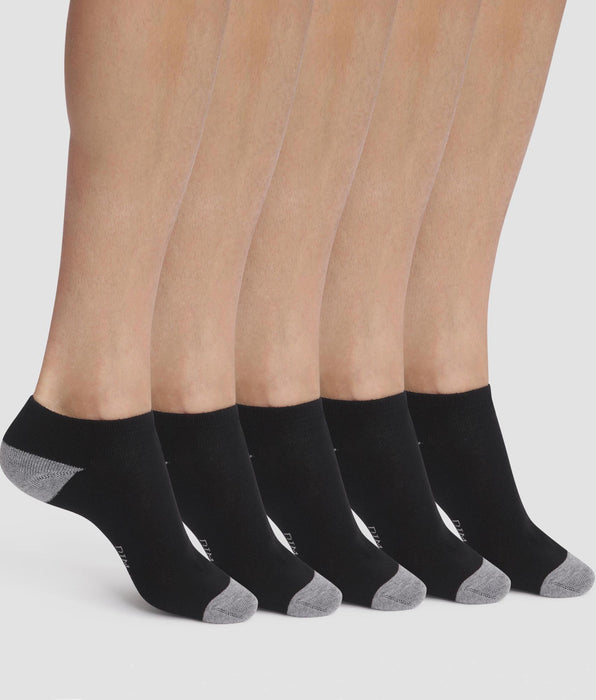 DIM Packung mit 5 Paar schwarzen Baumwollsocken für Herren EcoDim Sport