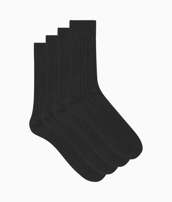 DIM 2er-Pack Herrensocken Schwarz Bambus
