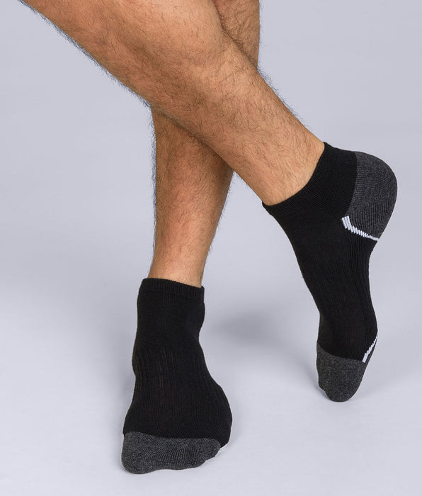 DIM 3er-Pack kurze Herren-Sportsocken schwarz/grau - DIM Sport