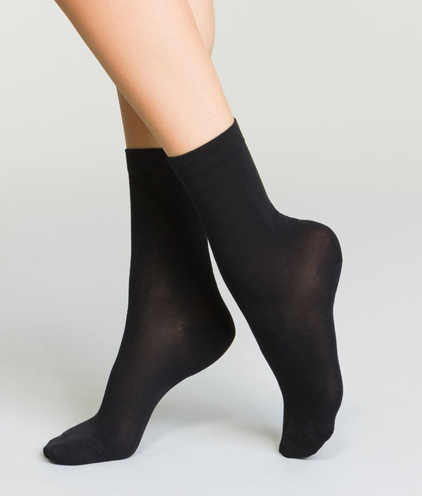DIM Schwarze Damen-Thermosocken