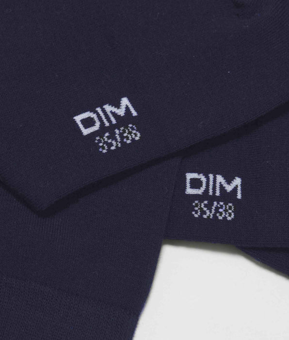 DIM 2er-Pack marineblaue Damensocken aus Viskose – DIM Bambus