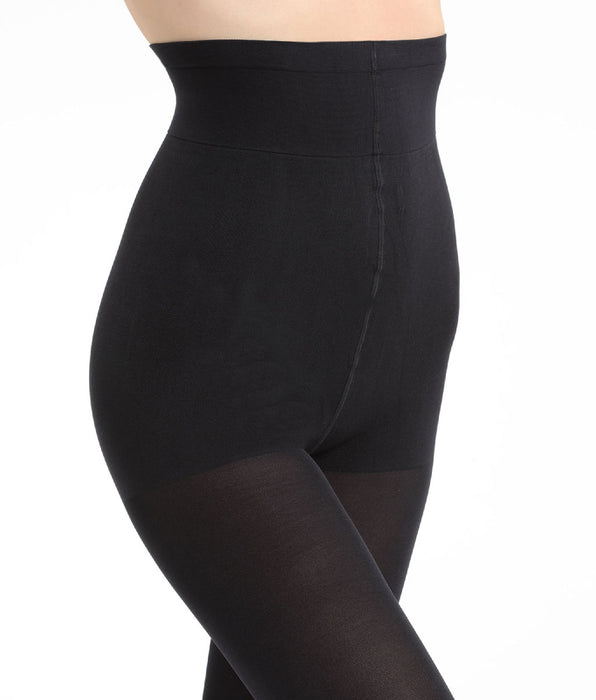 DIM Schwarze blickdichte Strumpfhose mit Bauch-weg-Effekt 67D - Diam’s Ventre Plat