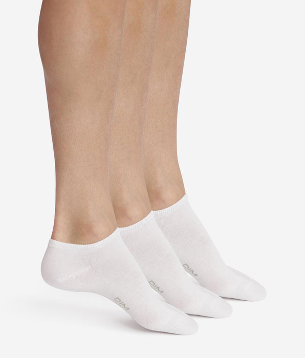 DIM Packung mit 3 Paar kurzen Herrensocken White Dim Cotton