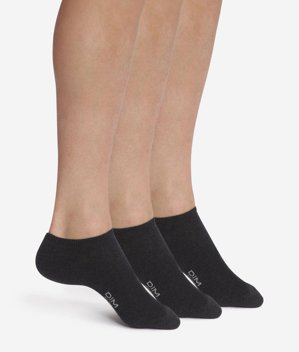DIM Packung mit 3 Paar kurzen Herrensocken Black Dim Cotton
