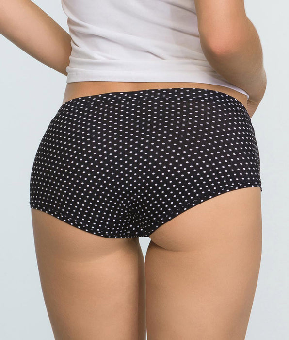 DIM 2er-Pack Hipster schwarz gepunktet - Body Move