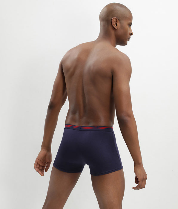 DIM 3er-Pack lavarote/dunkelblaue Boxershorts aus Stretch-Baumwolle - Classic Colors