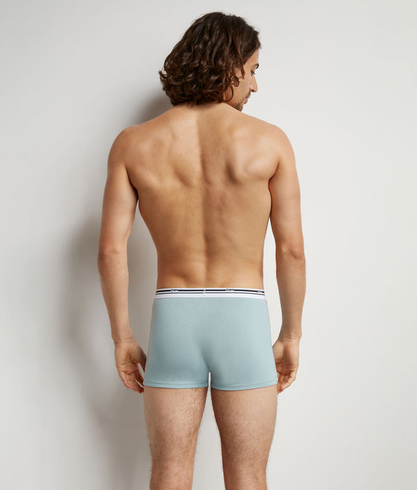 DIM 3er-Pack Boxershorts aus Stretch-Baumwolle blau/grau/hellblau - Classic Colors