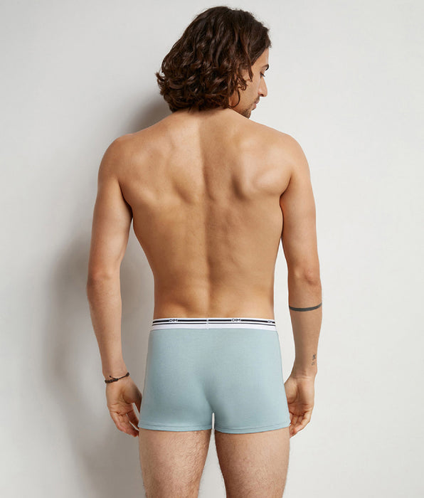 DIM 3er-Pack Boxershorts aus Stretch-Baumwolle blau/grau/hellblau - Classic Colors