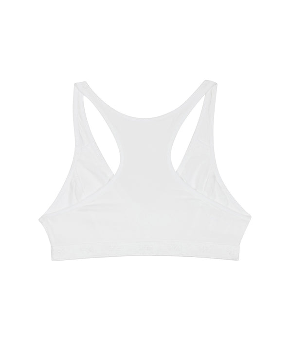 DIM Weißer Mädchen-Sport-BH aus Mikrofaser - DIM Micro