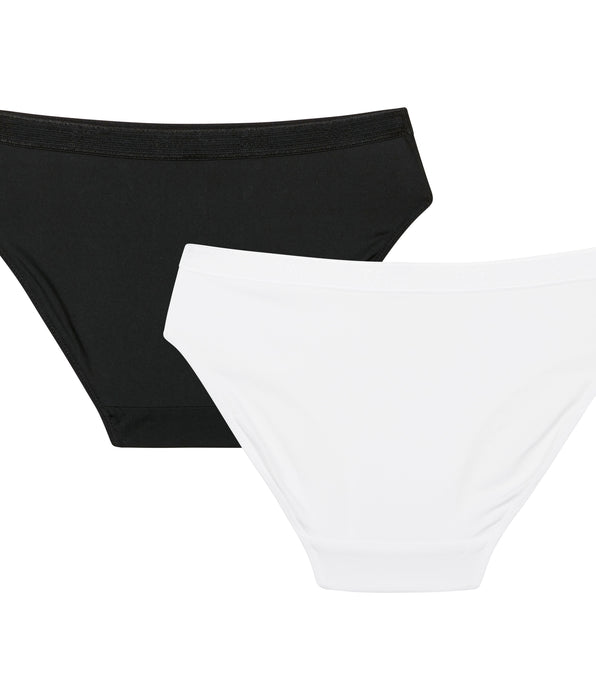 DIM 2er-Pack weiße Mädchenslips aus Mikrofaser – DIM Pocket Micro