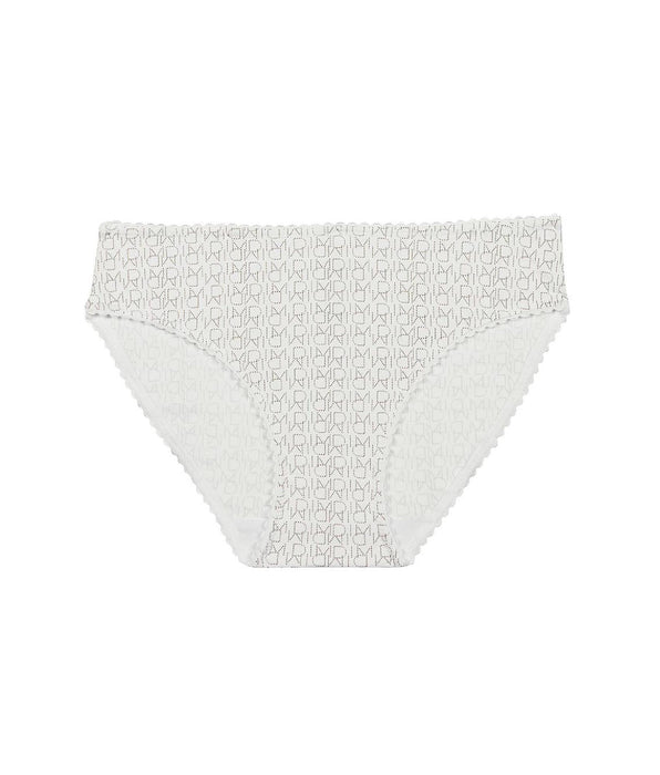 DIM Weißer Mädchenslip aus Mikrofaser mit Logodruck – DIM Touch