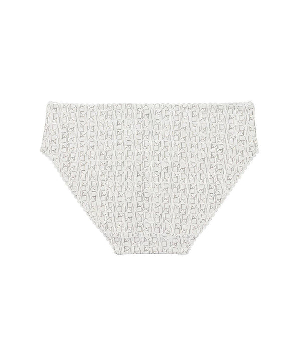 DIM Weißer Mädchenslip aus Mikrofaser mit Logodruck – DIM Touch