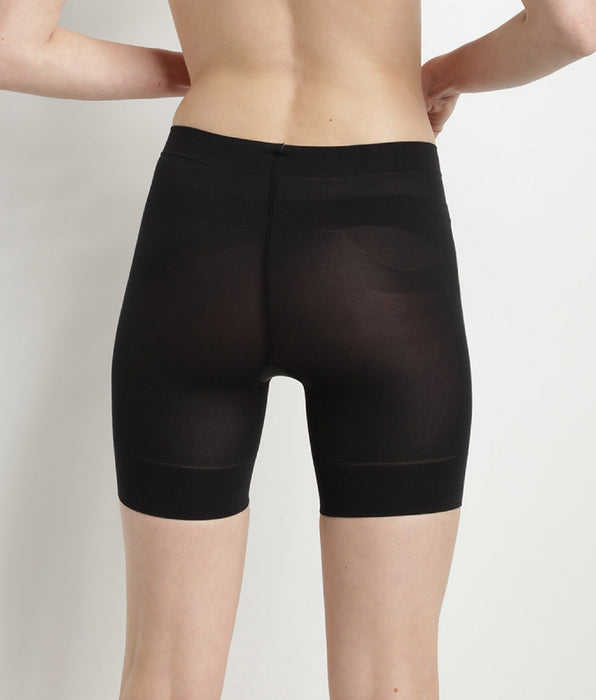 DIM Schwarze lange Shorts mit hohem Bund - Diam's Action Minceur
