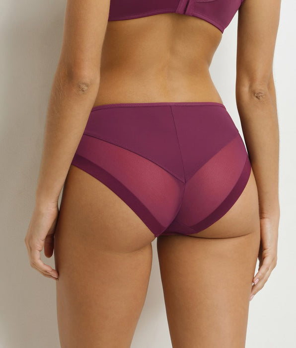 DIM Slip, Frau, halbtransparent Bordeaux Dim Generous
