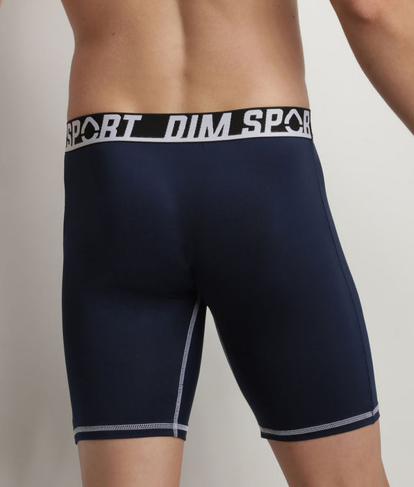 DIM 2er-Pack lange Boxershorts aus Mikrofaser schwarz/blau - DIM Sport