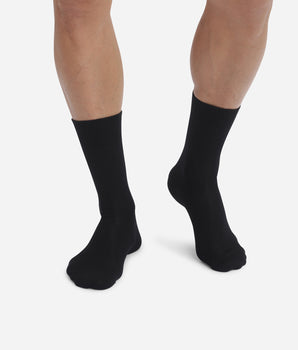 Schwarze Herrensocken aus Viskose Dim Bambou