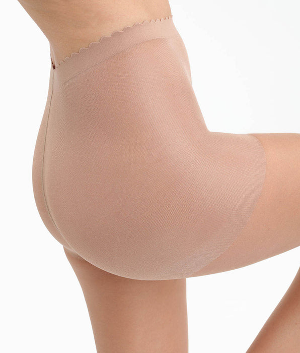 DIM Hellbeige transparente Strumpfhose mit Nude-Effekt 17D - Body Touch
