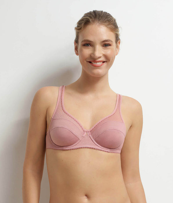 DIM Vollschalen-BH mit Bügeln Rose Generous Bio-Baumwolle