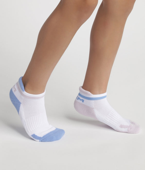 DIM 2er-Pack Unisex-Socken im Retro-Style lila/blau - DIM Sport