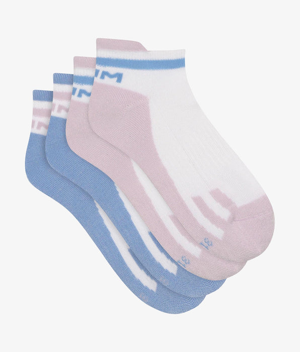 DIM 2er-Pack Unisex-Socken im Retro-Style lila/blau - DIM Sport