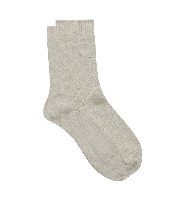 DIM Beigefarbene Damensocken aus Viskose und Baumwolle - Cotton Style