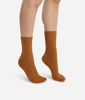 Socken Bambus Haselnuss