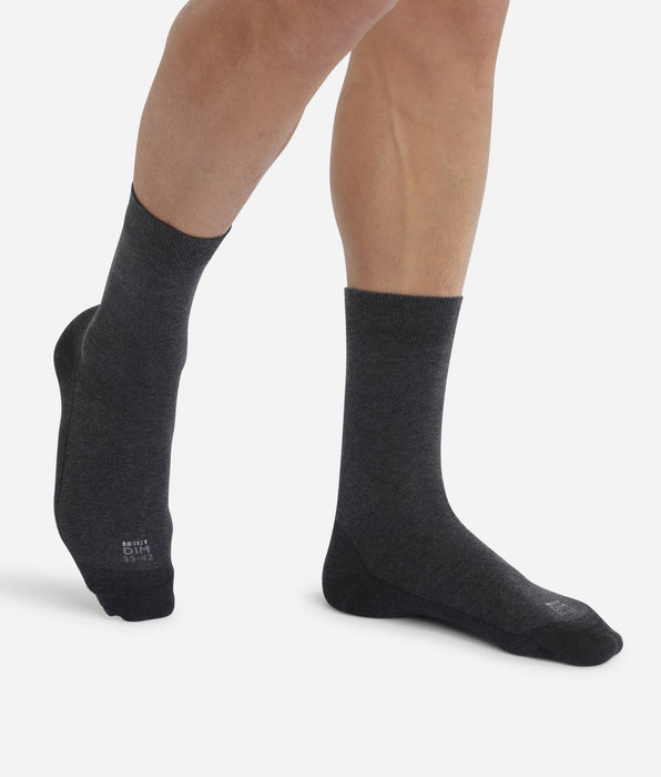 DIM 2er-Pack extra-haltbare Herrensocken in Anthrazit meliert - Ultra Resist